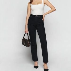 REFORMATION PETITE CYNTHIA HIGH RISE JEANS